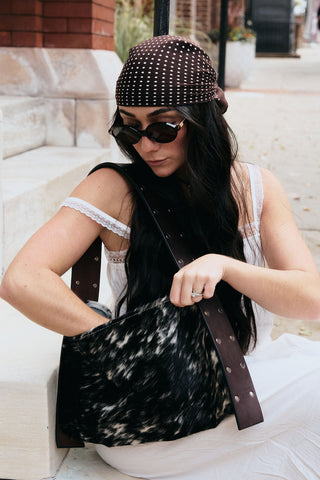 THE SIMMĒ BAG | DARK HIDE WITH BROWN STRAP